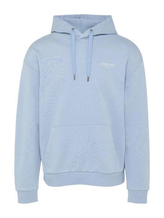 Foto van product QS Sweatshirt lichtblauw / wit