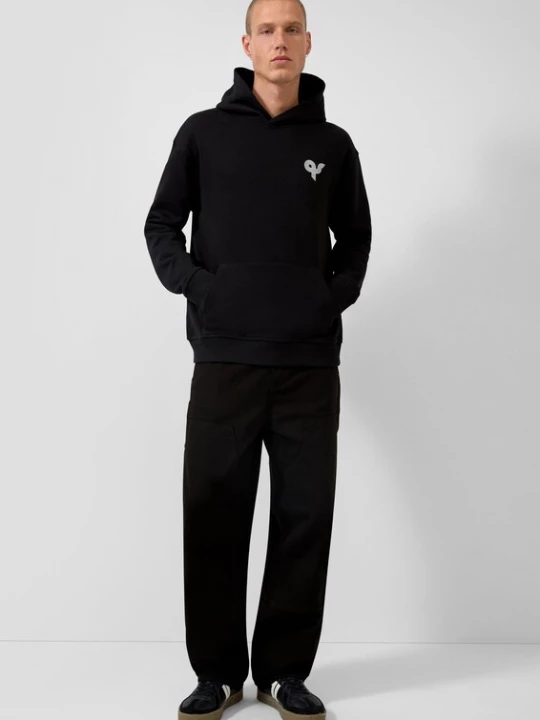 Foto van product QS Sweatshirt zwart / wit