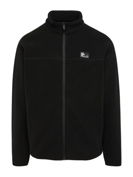 Foto van product QS Sweatvest zwart / wit