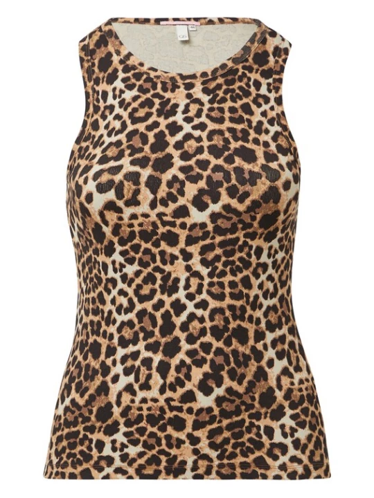 Foto van product QS Top beige / bruin / zwart