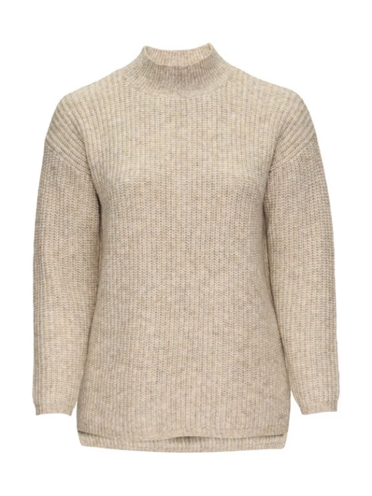 Foto van product QS Trui beige gemêleerd