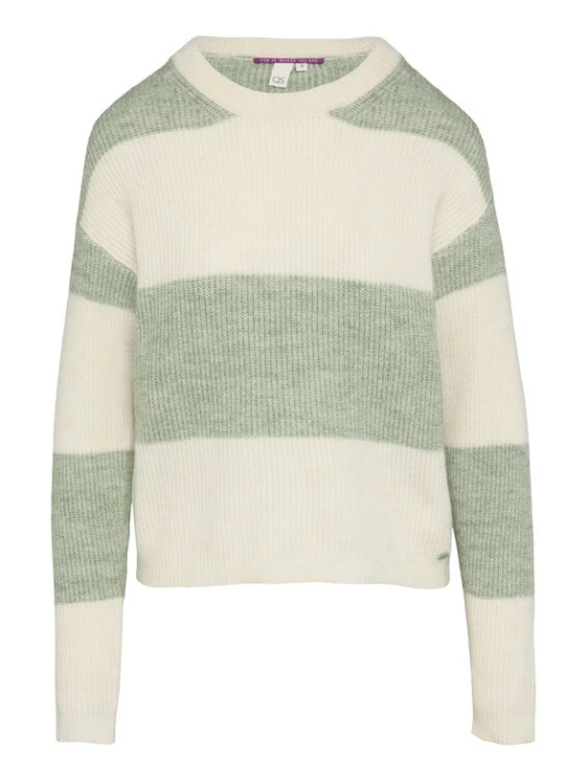 Foto van product QS Trui beige / groen gemêleerd