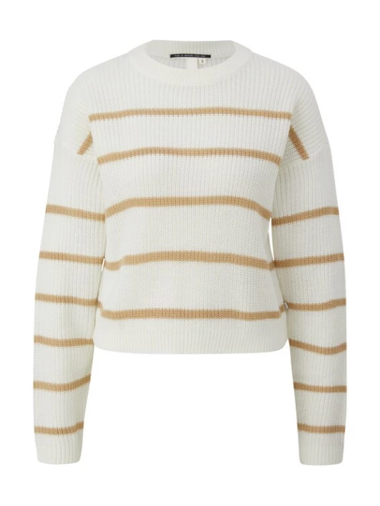 Foto van product QS Trui beige / offwhite