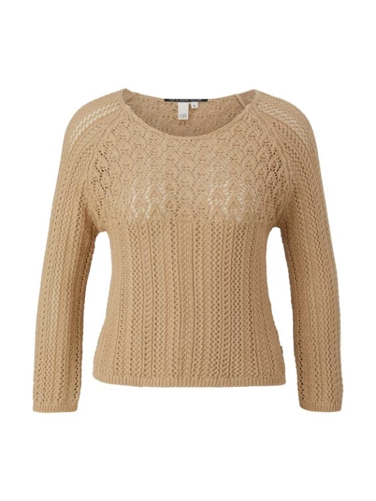 Foto van product QS Trui camel