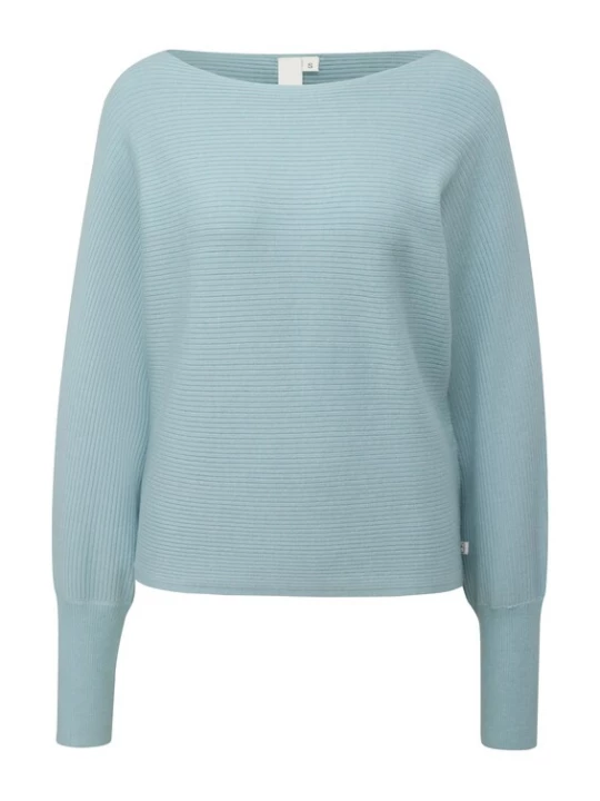 Foto van product QS Trui duifblauw / zwart / wit
