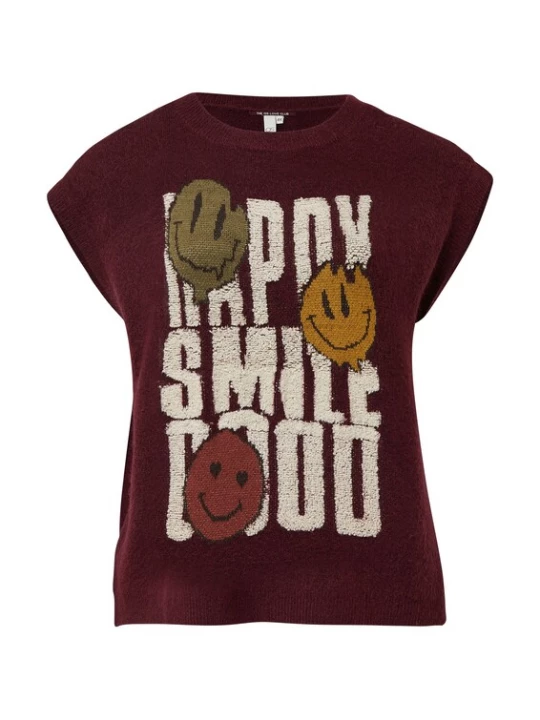 Foto van product QS Trui gemengde kleuren / bordeaux