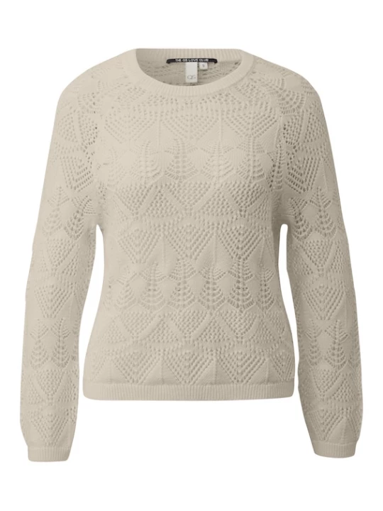 Foto van product QS Trui donkerbeige