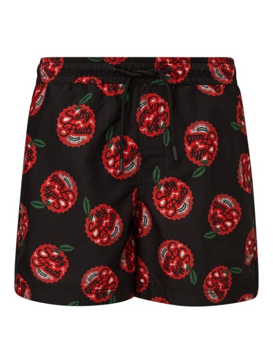 Foto van product QS Zwemshorts rood / zwart