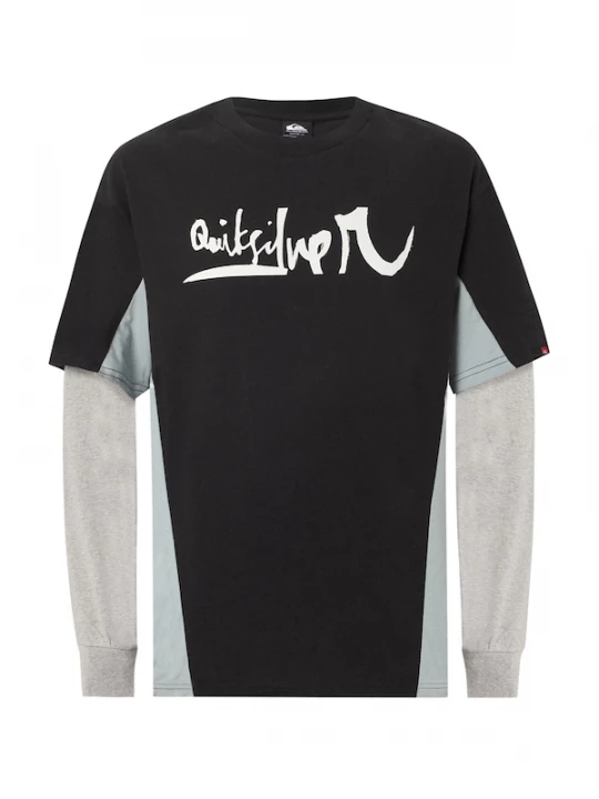 Foto van product QUIKSILVER Functioneel shirt 'SYNC DOUBLE' grijs / zwart / wit