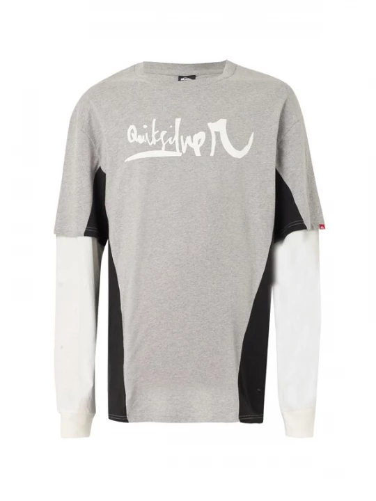 Foto van product QUIKSILVER Functioneel shirt 'SYNC DOUBLE' grijs / zwart / wit