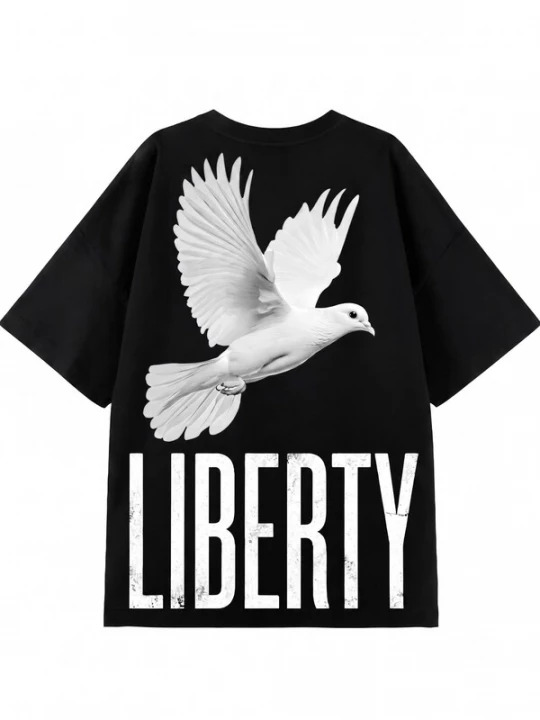 Foto van product QWX2 Shirt 'LIBERTY' zwart