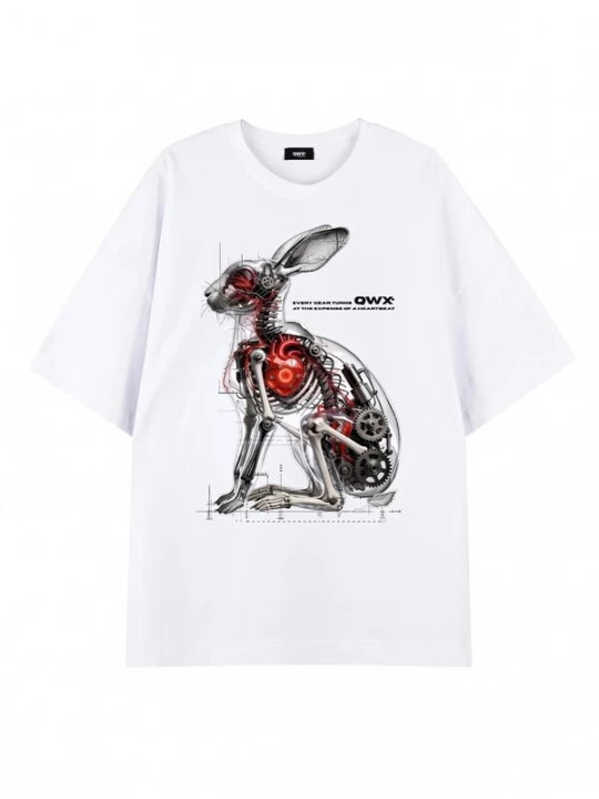 Foto van product QWX2 Shirt 'PULSE' wit