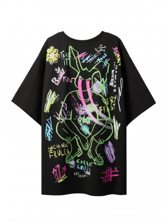 Foto van product QWX2 Shirt 'Wolf Hunter' zwart