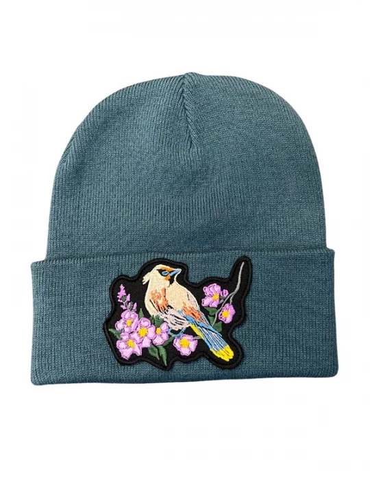 Foto van product RADADA Muts 'Waxwing Bird' duifblauw