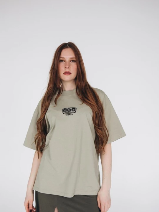 Foto van product RADADA Oversized shirt stone grey