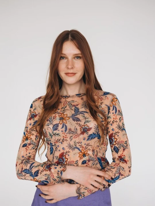 Foto van product RADADA Shirt 'Tulle Mesh' nude