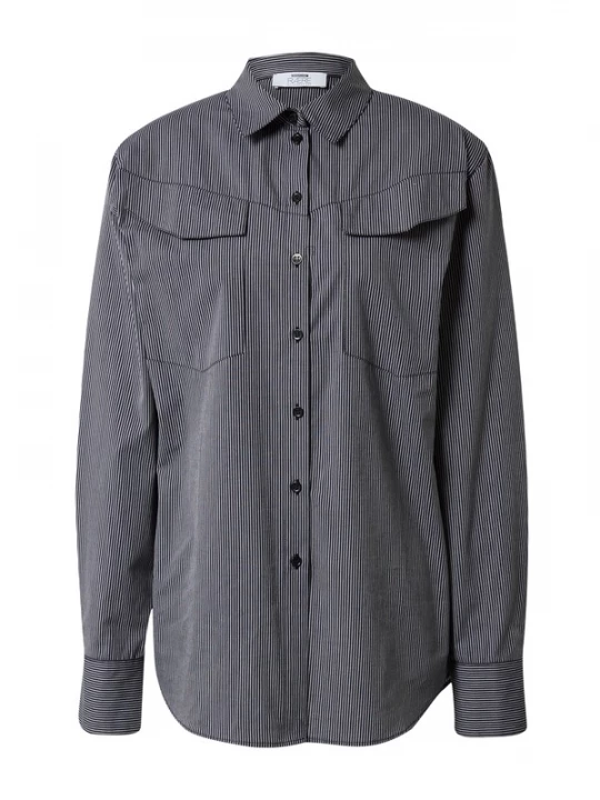 Foto van product RÆRE by Lorena Rae Blouse 'Emmy' donkergrijs / wit