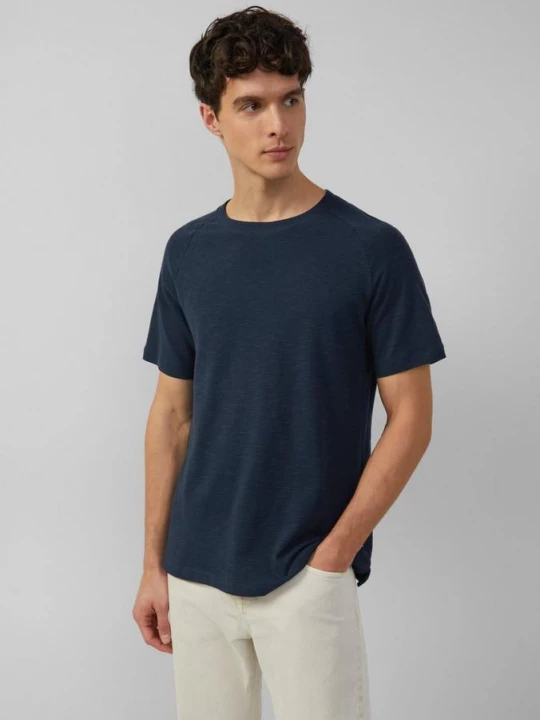 Foto van product Raglan top met een slubstructuur s.Oliver blauw