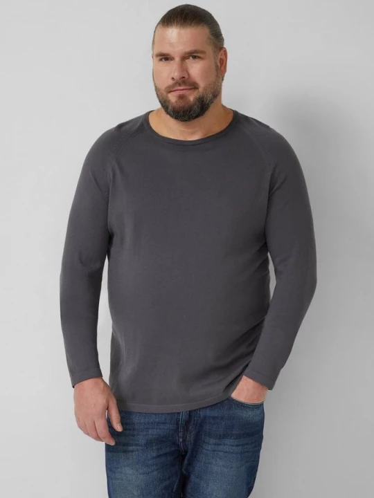 Foto van product Raglan trui van puur katoen s.Oliver grijs