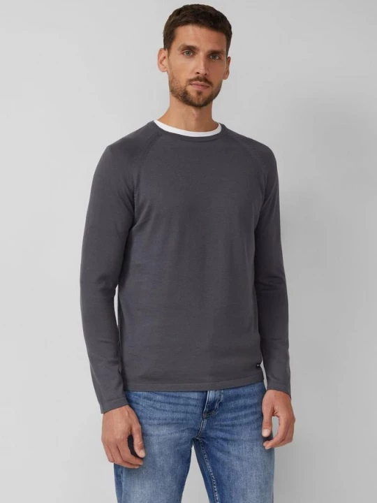 Foto van product Raglan trui van puur katoen s.Oliver grijs