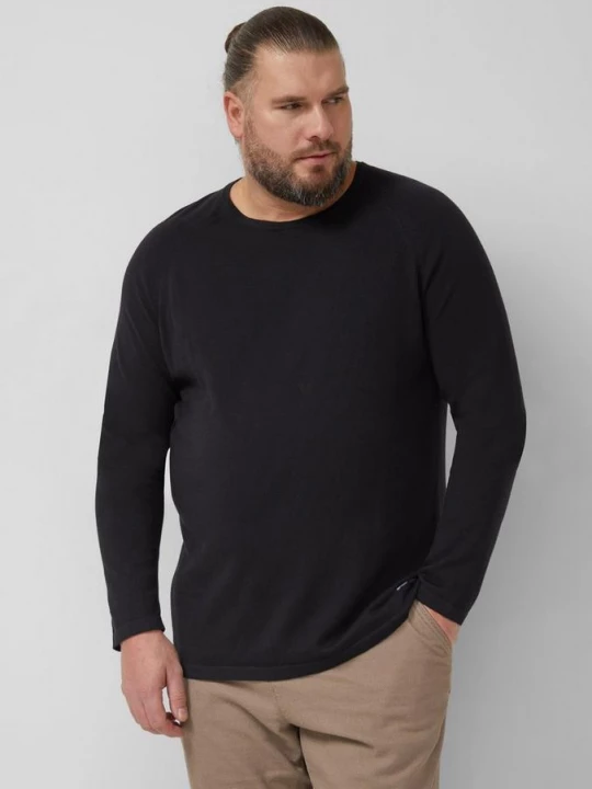 Foto van product Raglan trui van puur katoen s.Oliver zwart