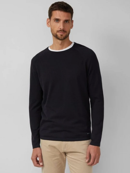 Foto van product Raglan trui van puur katoen s.Oliver zwart