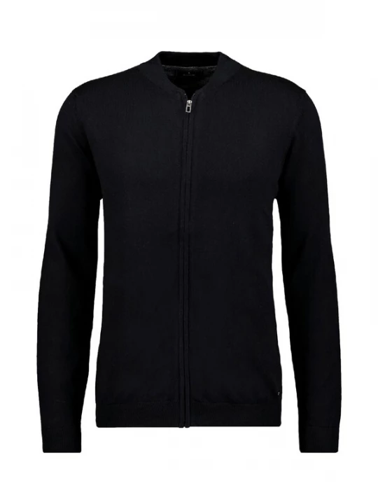Foto van product Ragman Gebreid vest 'Baseball' zwart