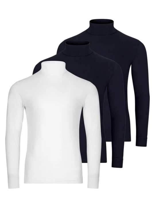 Foto van product Ragman Shirt 'Basic' blauw gemêleerd