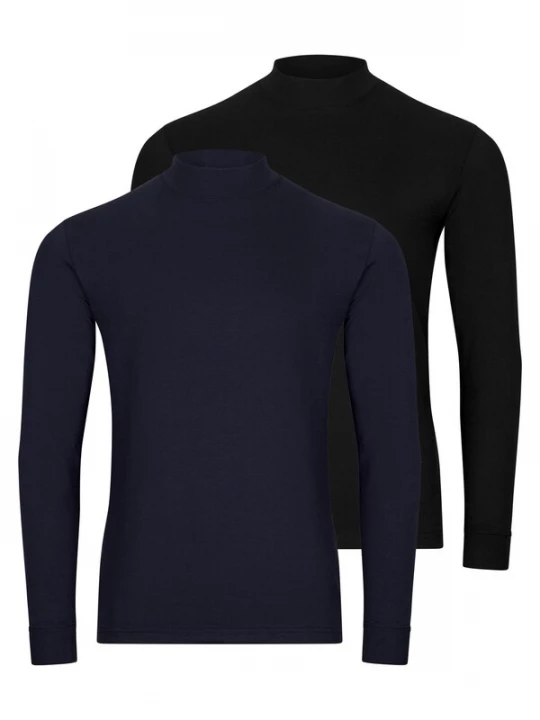 Foto van product Ragman Shirt 'Basic' blauw gemêleerd