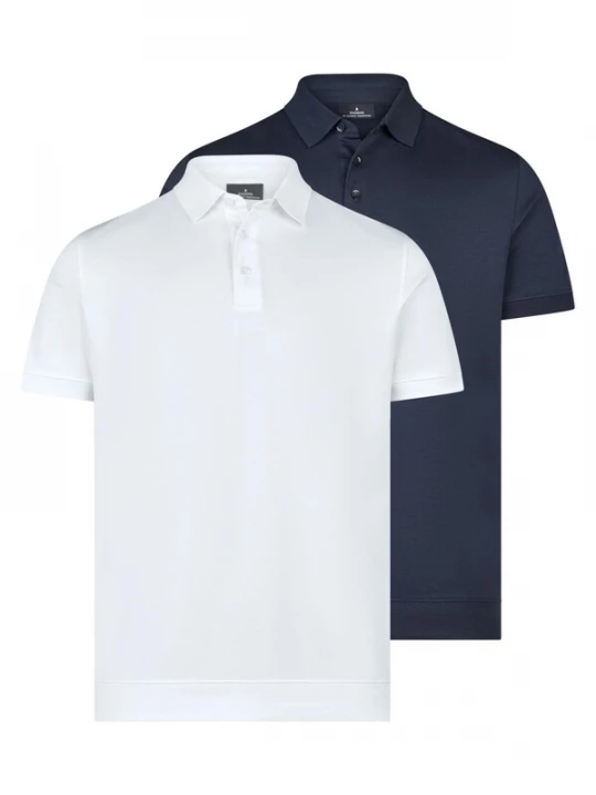 Foto van product Ragman Shirt 'Basic' blauw gemêleerd