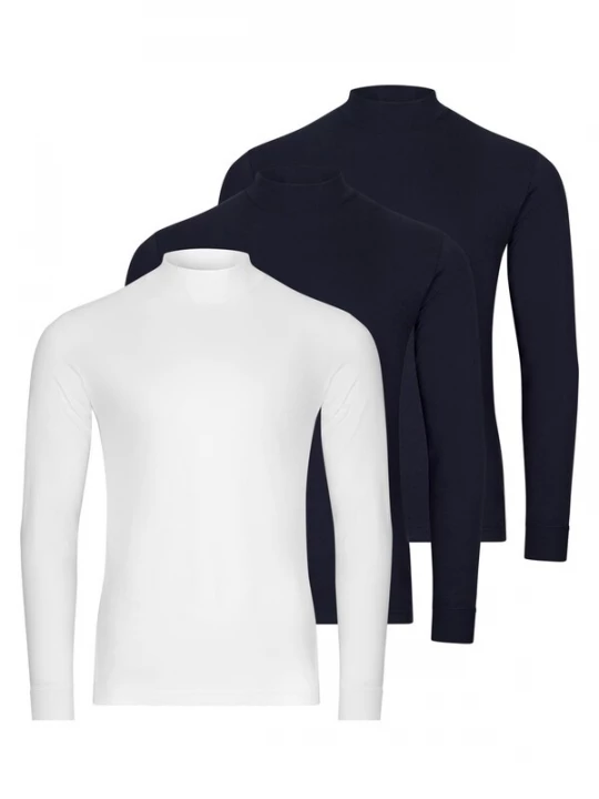 Foto van product Ragman Shirt 'Basic' blauw gemêleerd