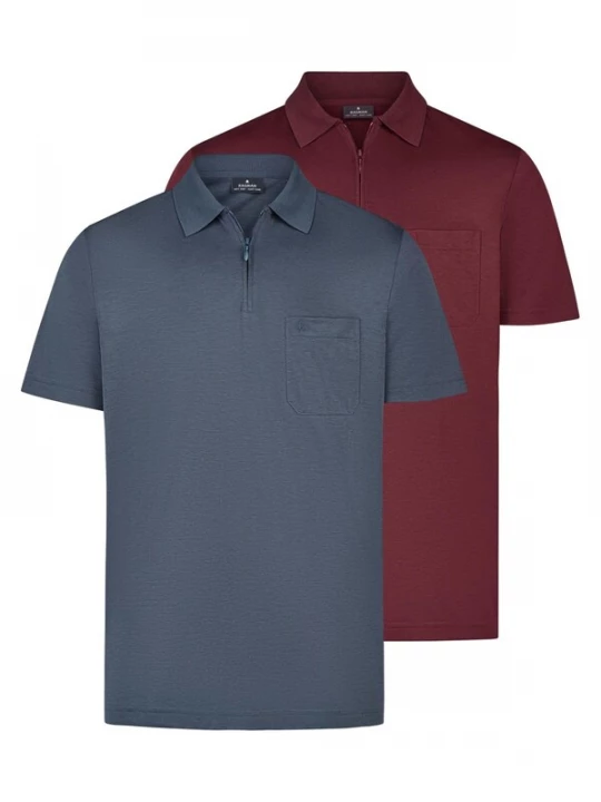 Foto van product Ragman Shirt 'Basic' blauw gemêleerd