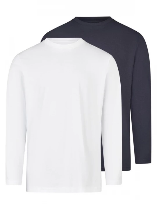 Foto van product Ragman Shirt 'Basic' blauw gemêleerd