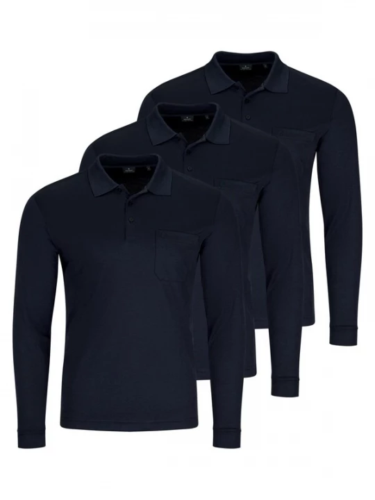 Foto van product Ragman Shirt 'Basic' donkerblauw
