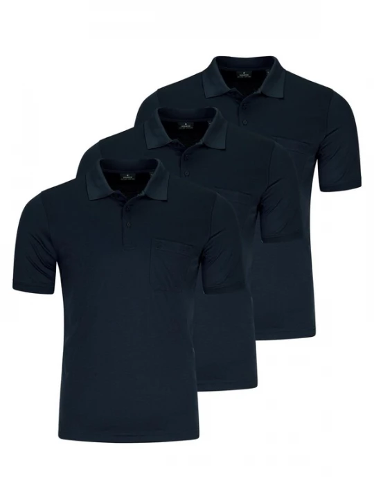 Foto van product Ragman Shirt 'Basic' donkerblauw