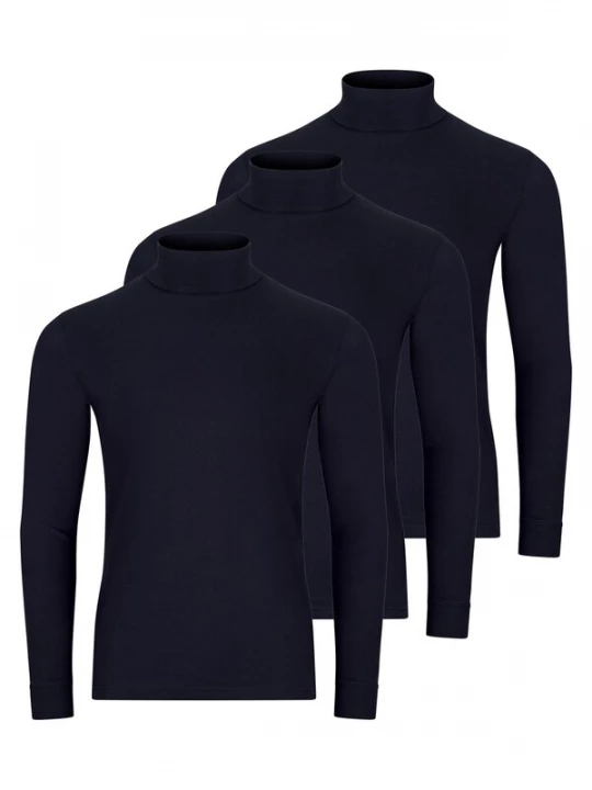 Foto van product Ragman Shirt 'Basic' donkerblauw