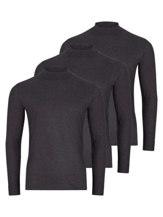 Foto van product Ragman Shirt 'Basic' donkergrijs