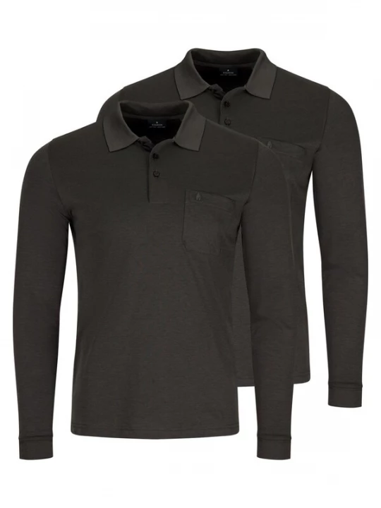 Foto van product Ragman Shirt 'Basic' donkergrijs