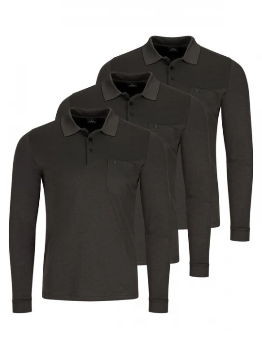 Foto van product Ragman Shirt 'Basic' donkergrijs