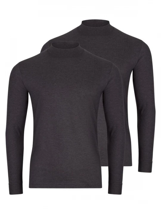Foto van product Ragman Shirt 'Basic' donkergrijs