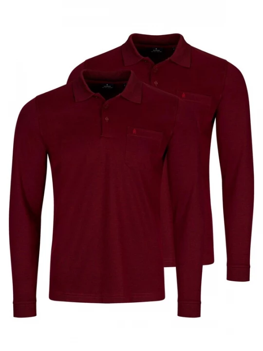Foto van product Ragman Shirt 'Basic' donkerrood