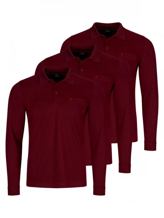 Foto van product Ragman Shirt 'Basic' donkerrood
