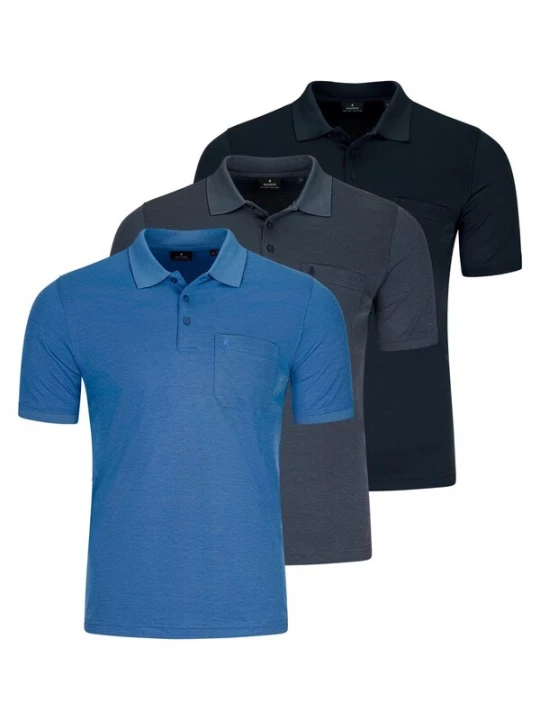 Foto van product Ragman Shirt 'Basic' gemengde kleuren