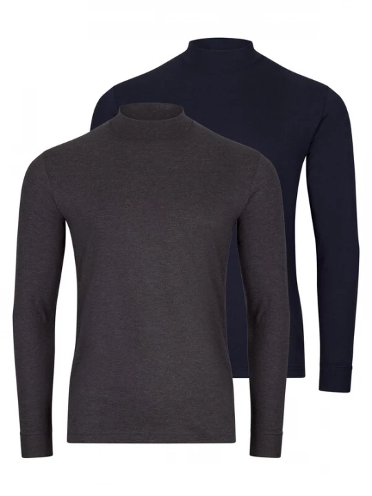 Foto van product Ragman Shirt 'Basic' grijs gemêleerd