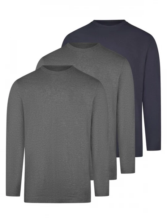 Foto van product Ragman Shirt 'Basic' grijs gemêleerd
