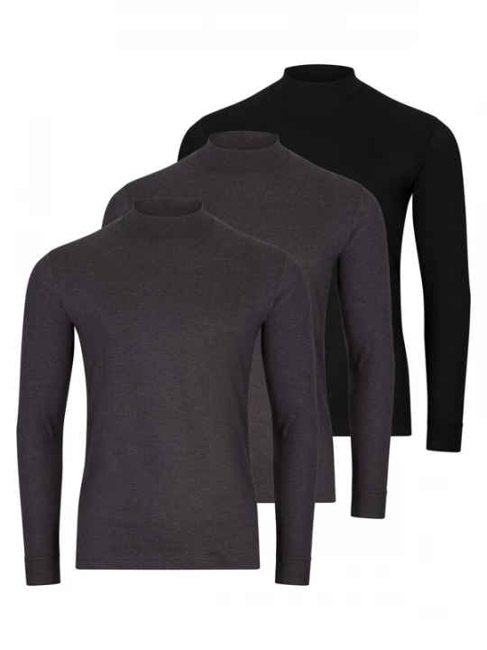 Foto van product Ragman Shirt 'Basic' grijs gemêleerd