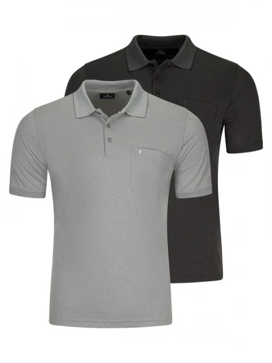Foto van product Ragman Shirt 'Basic' grijs gemêleerd