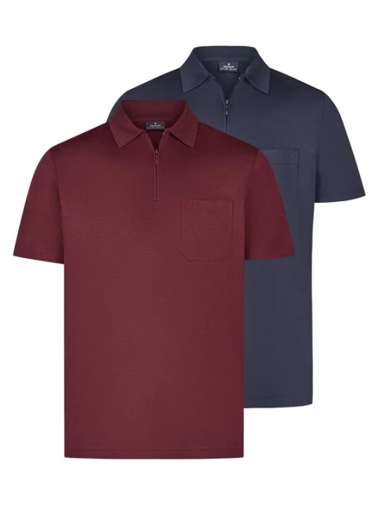 Foto van product Ragman Shirt 'Basic' rood gemêleerd