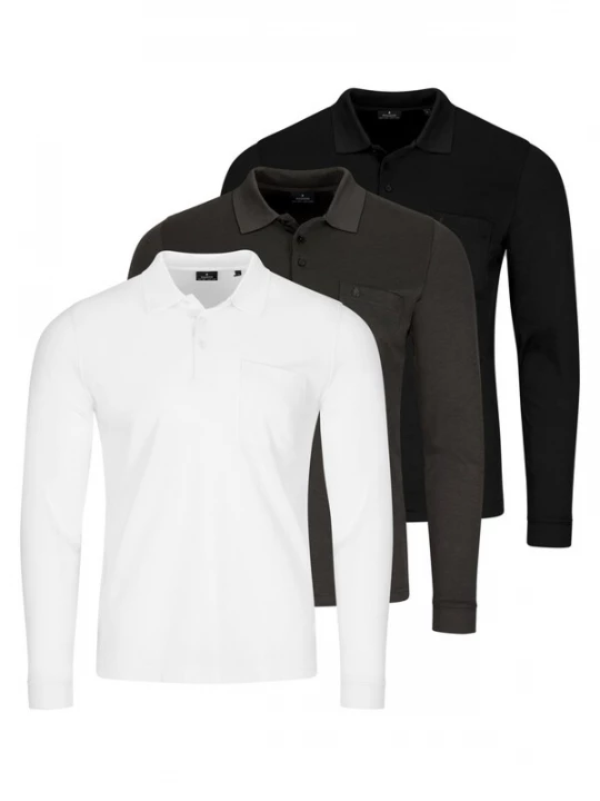 Foto van product Ragman Shirt 'Basic' rookgrijs