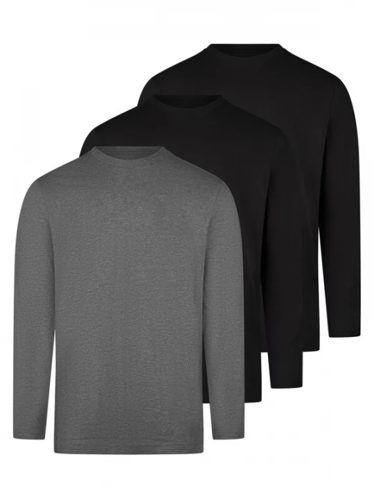 Foto van product Ragman Shirt 'Basic' rookgrijs